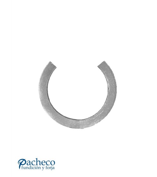 Aro de Forja Semicírculo Cuadrado 12 mm