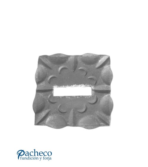 Base Cuadrada de Forja para Pletina 30x10 mm