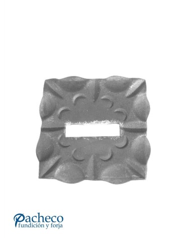 Base Cuadrada de Forja para Pletina 30x10 mm