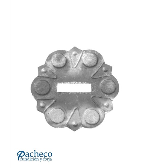 Base Circular de Forja para Pletina 30x10 mm / 40x10 mm