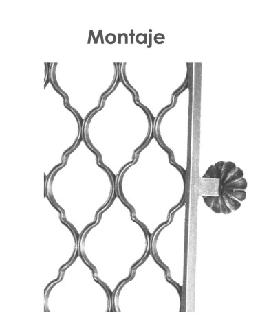 Base Circular de Forja para Pletina 30x10 mm / 40x10 mm