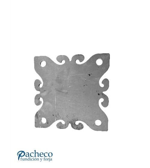 Placa de Chapa Cuadrada Espesor 4 mm