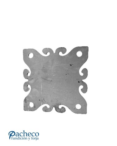 Placa de Chapa Cuadrada Espesor 4 mm