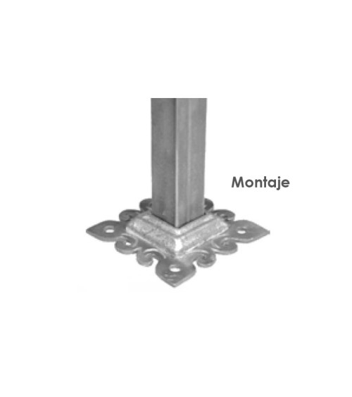 Placa de Chapa Cuadrada Espesor 4 mm