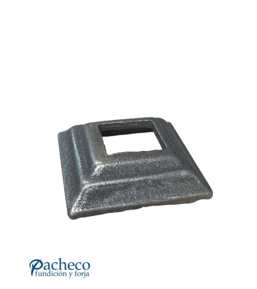Base Cuadrada de Hierro Forjado Estampada para Cuadrado 12 - 14 - 16 - 20 - 25 - 30 - 40 mm