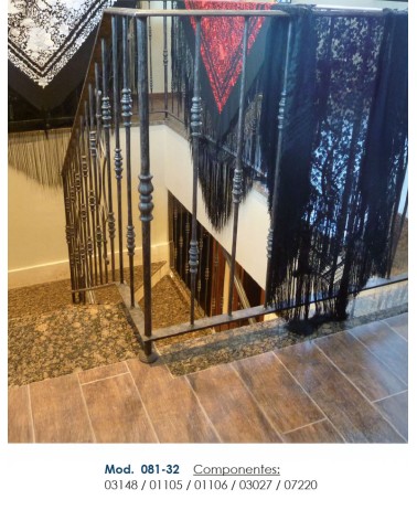 Base Circular de Forja Estampada para Redondo 12 - 14 - 16 - 20 - 25 - 30 - 40 mm