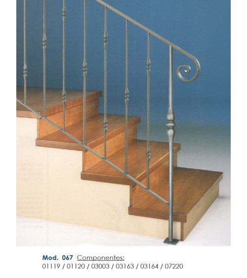 Base Circular de Forja Estampada para Redondo 12 - 14 - 16 - 20 - 25 - 30 - 40 mm