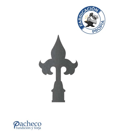 Lanza de Hierro de Corte Láser 150x75 mm Espesor 3 mm