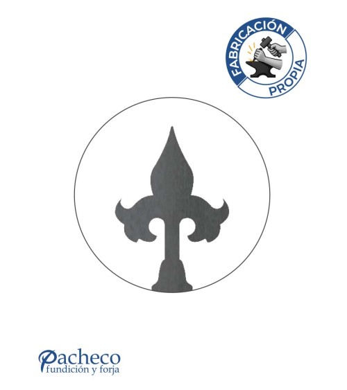 Lanza de Hierro de Corte Láser 150x75 mm Espesor 3 mm