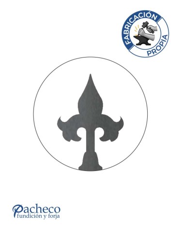 Lanza de Hierro de Corte Láser 150x75 mm Espesor 3 mm