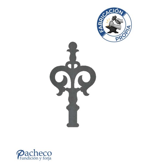 Lanza de Hierro de Láser 150x70 mm Espesor 3 mm