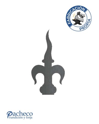 Lanza de Hierro de Corte Láser 140x70 mm Espesor 3 mm