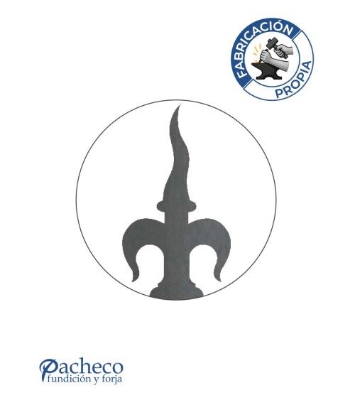 Lanza de Hierro de Corte Láser 140x70 mm Espesor 3 mm