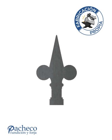 Lanza de Hierro de Láser 150x75 mm Espesor 3 mm