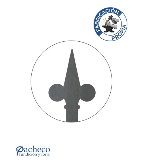 Lanza de Hierro de Láser 150x75 mm Espesor 3 mm