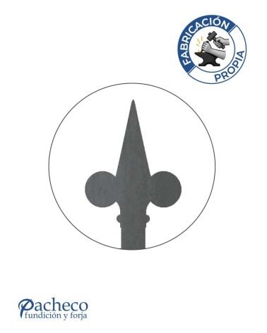 Lanza de Hierro de Láser 150x75 mm Espesor 3 mm