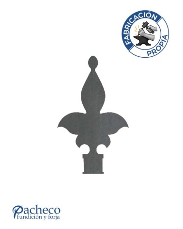 Lanza de Hierro de Corte Láser 160x80 mm Espesor 3 mm