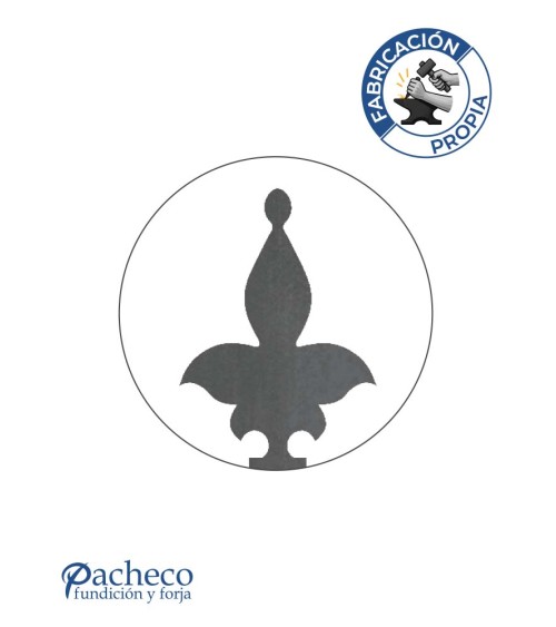 Lanza de Hierro de Corte Láser 160x80 mm Espesor 3 mm