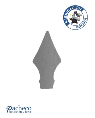 Lanza de Hierro de Corte Láser 98x47 mm Espesor 3 mm