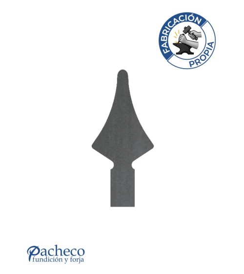 Lanza de Hierro de Corte Láser 110x50 mm Espesor 3 mm