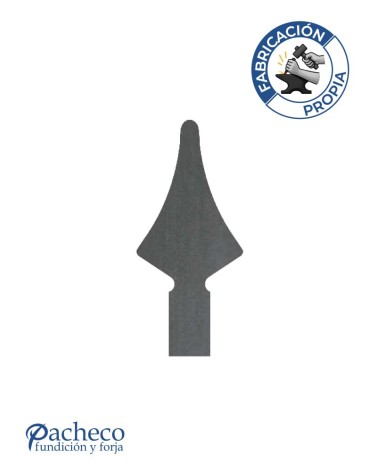 Lanza de Hierro de Corte Láser 110x50 mm Espesor 3 mm