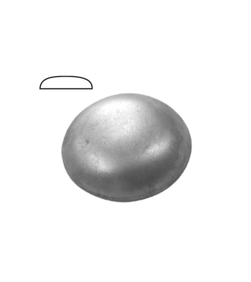 Clavo de Forja Sección Media Caña Aplastada Liso Espesor 2 mm