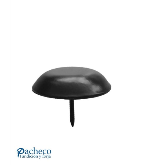 Clavo de Forja Liso en Negro Mate Sección Media Caña Aplastada