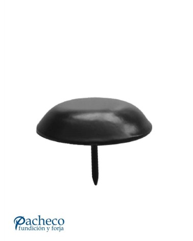 Clavo de Forja Liso en Negro Mate Sección Media Caña Aplastada