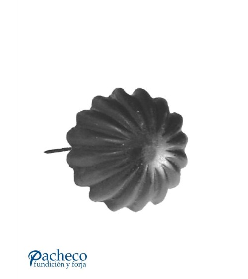 Clavo de Forja Concha en Negro Satinado
