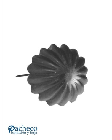 Clavo de Forja Concha en Negro Satinado