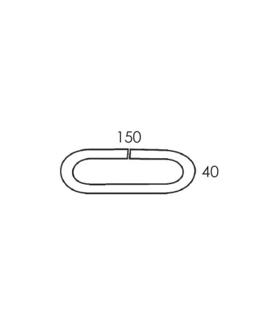 Cadena de Eslabones de Forja 150x40 mm Pletina 10 mm