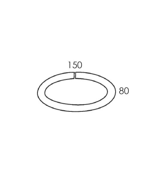 Cadena de Eslabones de Forja 150x80 mm Pletina 3 mm
