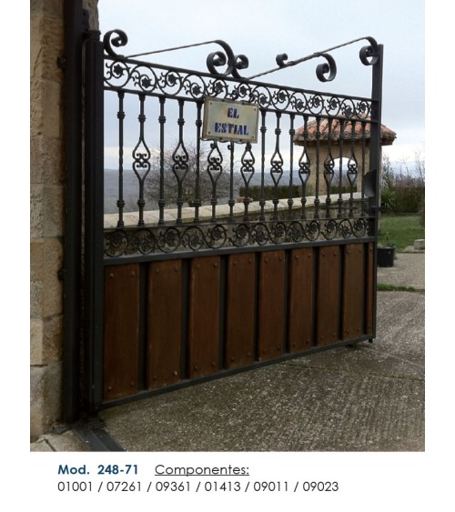 Clavo de Forja Martilleado en Negro Saatinado para Puertas Rústicas