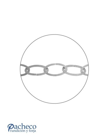 Cadena de Eslabones de Forja 150x80 Pletina 6 mm