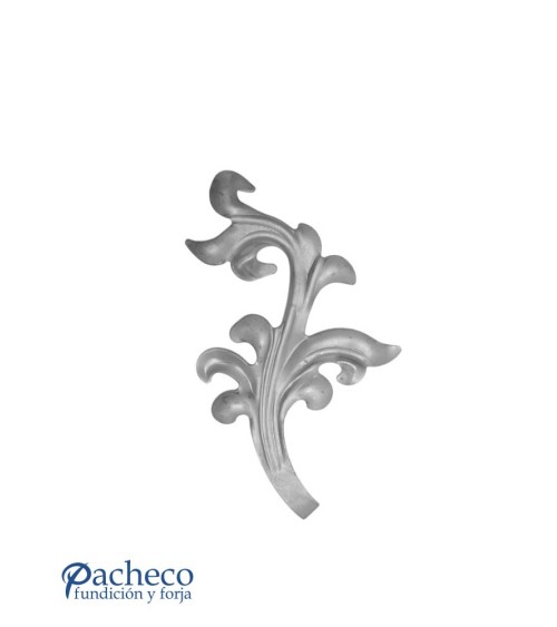 Hoja de Forja IZQ Ornamental Espesor 3 mm