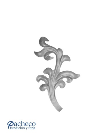 Hoja de Forja IZQ Ornamental Espesor 3 mm