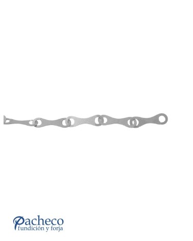 Cadena de Eslabones de Forja 150x43 mm Pletina 3 mm
