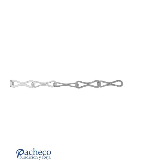 Cadena de Eslabones de Hierro Forjado 150x43 mm Pletina 3 mm