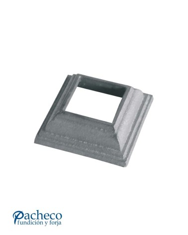 Base Cuadrada de Hierro Fundido para Cuadrado 40 - 50 - 60 mm
