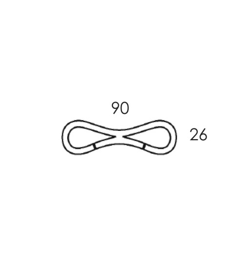 Cadena de Eslabones de Hierro Forjado 90x26 mm Pletina 6 mm
