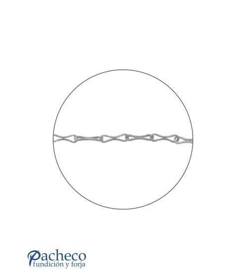 Cadena de Eslabones de Hierro Forjado 90x26 mm Pletina 6 mm