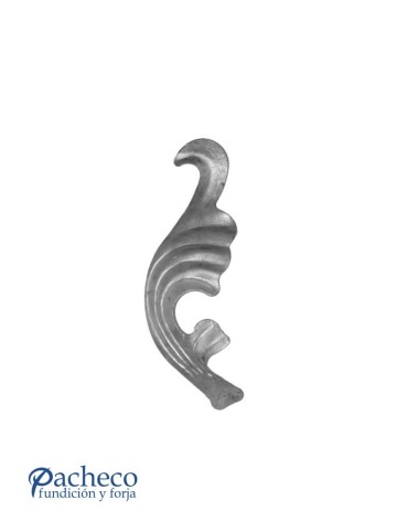 Hoja de Adorno de Forja DCHA Espesor 3 mm