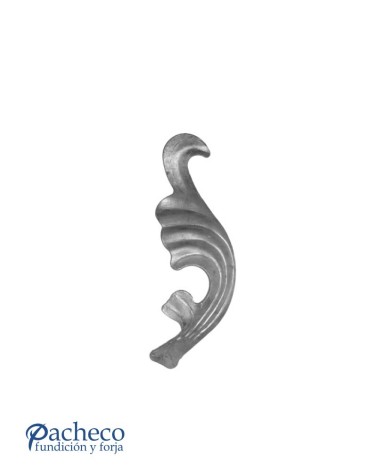 Hoja de Adorno de Forja IZQ Espesor 3 mm