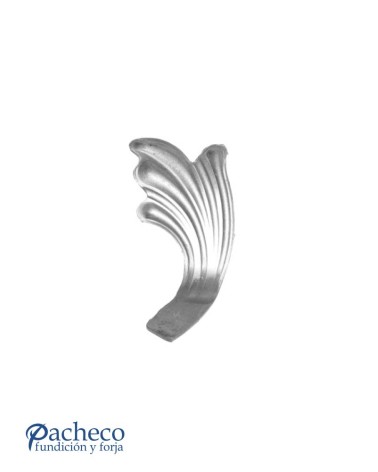 Hoja de Adorno de Hierro Forjado IZQ Espesor 2,5 mm