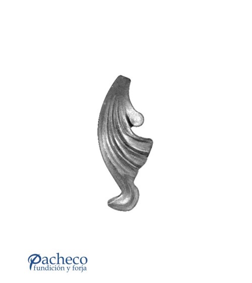 Hoja de Adorno de Hierro Forjado DCHAEspesor 3 mm