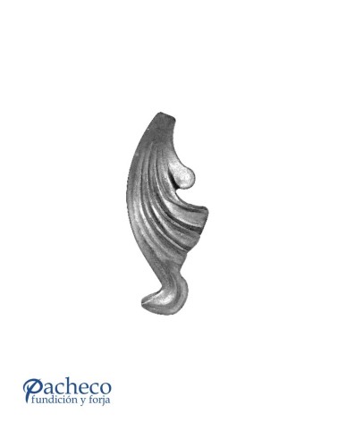 Hoja de Adorno de Hierro Forjado DCHAEspesor 3 mm