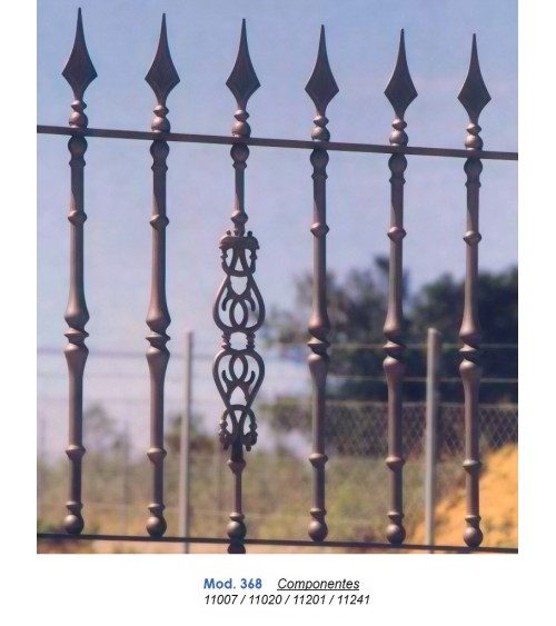 Balaustre de Aluminio Fundido Ornamental para Barandillas M8