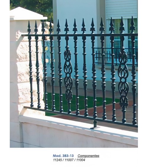 Balaustre de Aluminio Fundido Ornamental para Barandillas M8