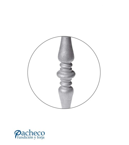 Macolla de Hierro Fundido Alta Circular para Redondo 16 - 20 mm