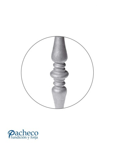 Macolla de Hierro Fundido Alta Circular para Redondo 16 - 20 mm